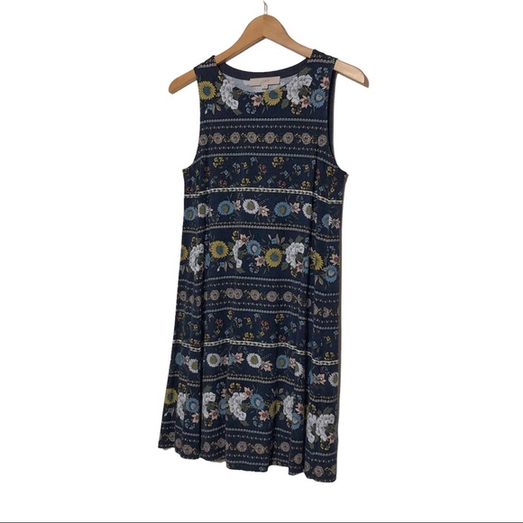 Loft Floral Printed Swing Dress - Picture 7 of 12